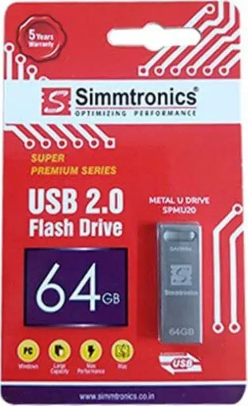 Simmtronics 64 GB pendrive USB Flash Drive with Metal Body
