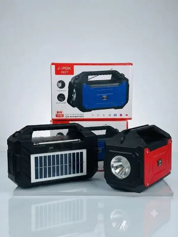 P617 Solar Charging Portable Bluetooth Speaker with Radio