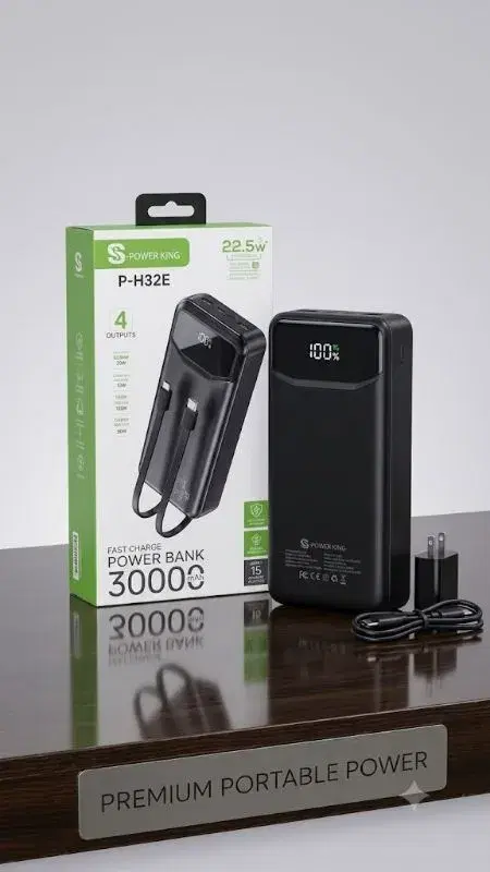 Powerking P-H32E 30000mAh And 22.5W power bank.