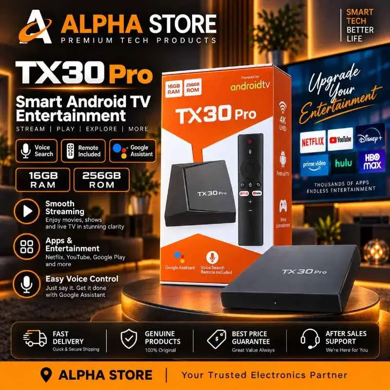 TX30 Pro 12K Ultra HD Android TV Box