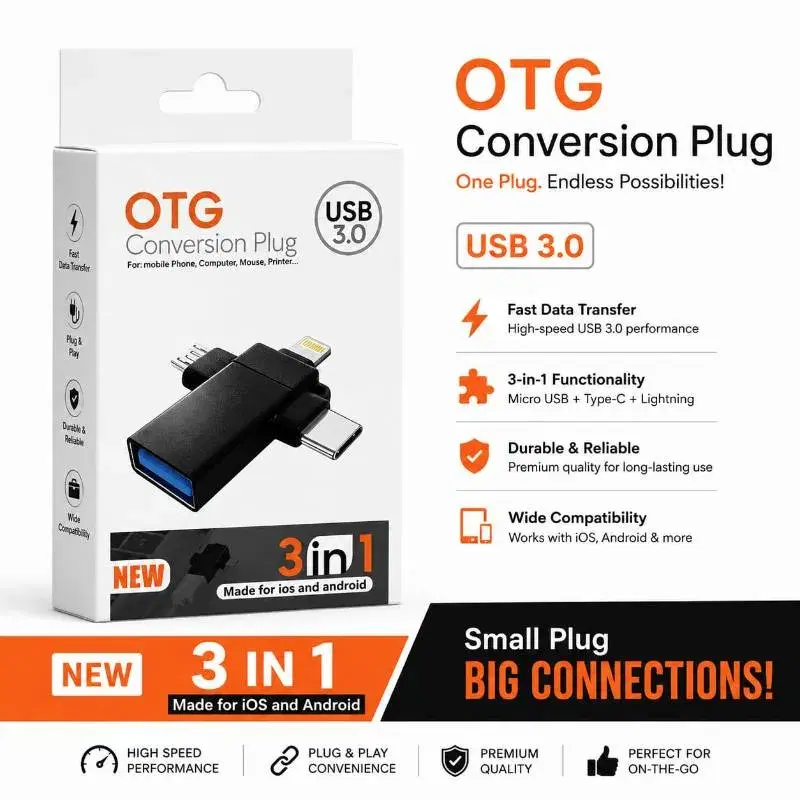 3 IN 1 OTG CONVERSION PLUG