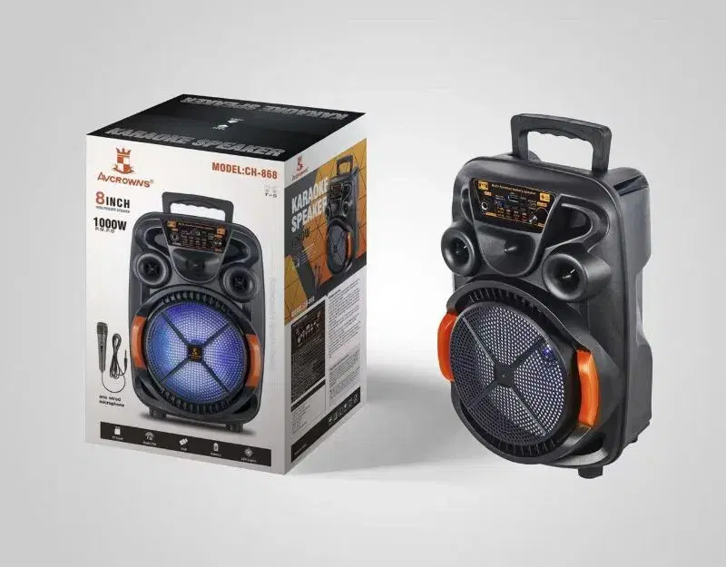 1000WP.M.P.O 8 INCH CH-868 KARAOKE SPEAKER