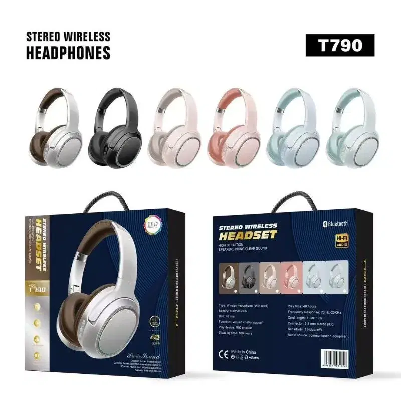 T790 STEREO WIRELESS HEADPHONE & HEADSET