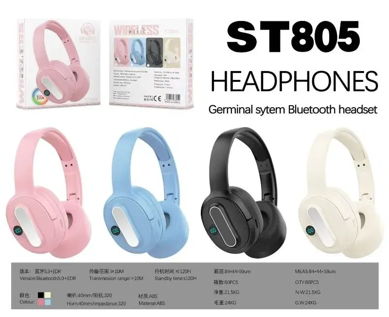 ST805 BLUETOOTH HEADPHONE & HEADSET