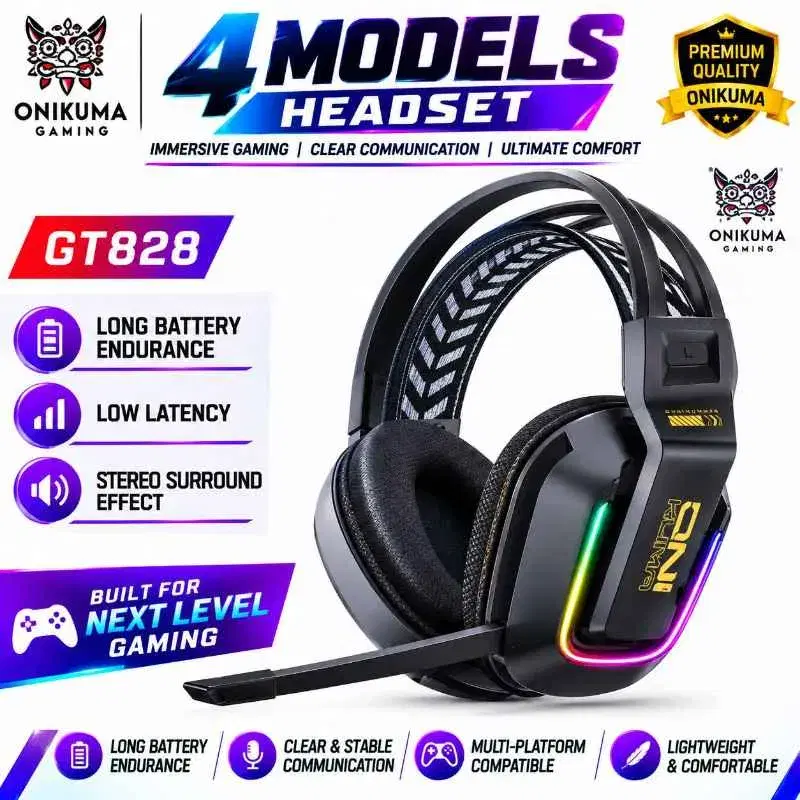 GT828 STREO SURROUND EFFECT HEADSET