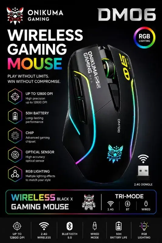 DMO6 WIRELESS GAMING MOUSE