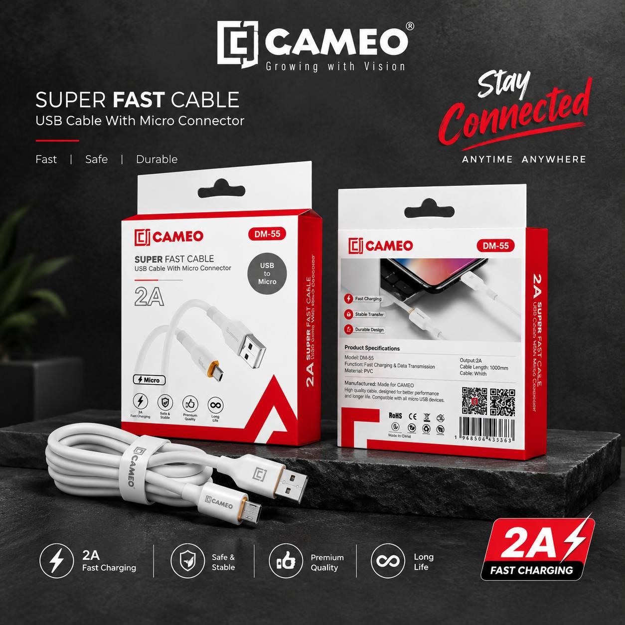 Cameo DM-55 Super Fast Cable usb to micro