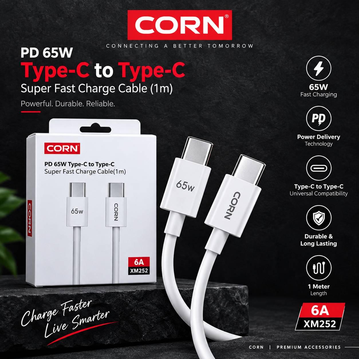 CORN XM252 Type-C to Type-C cable.