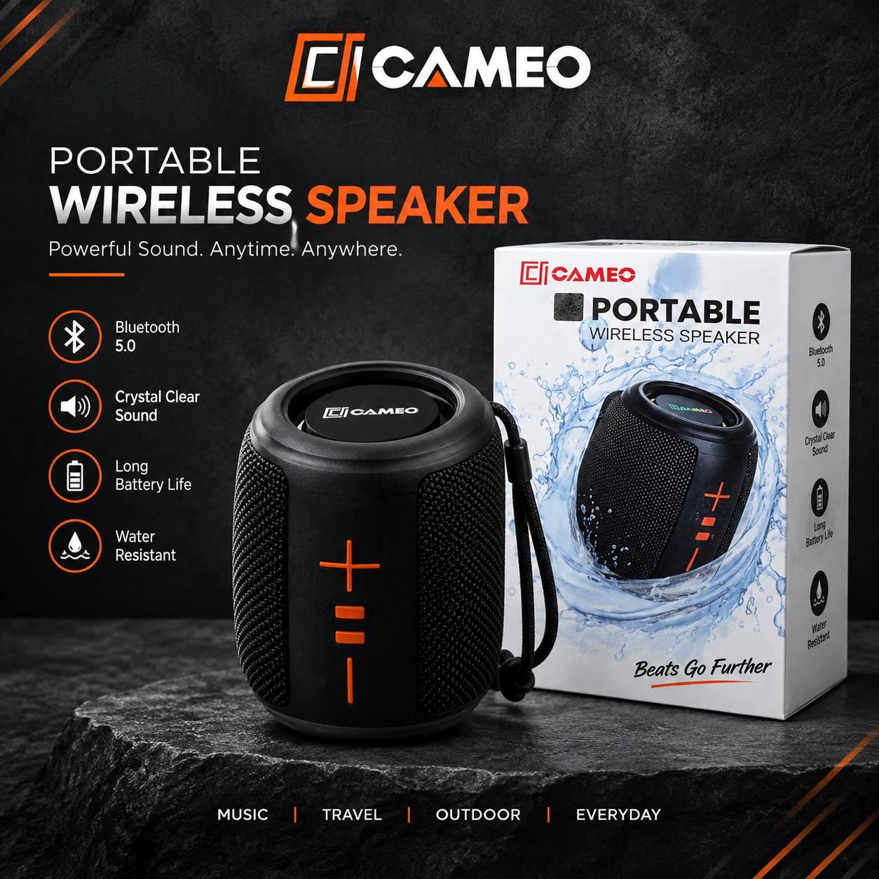 Cameo Fusion 100 Deep Bass Sound Portable Speaker
