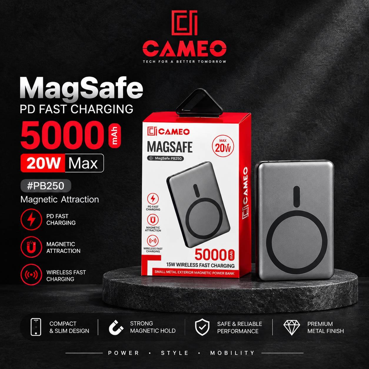 CAMEO MagSafe PB50 || 5000mAh magnetic power bank.