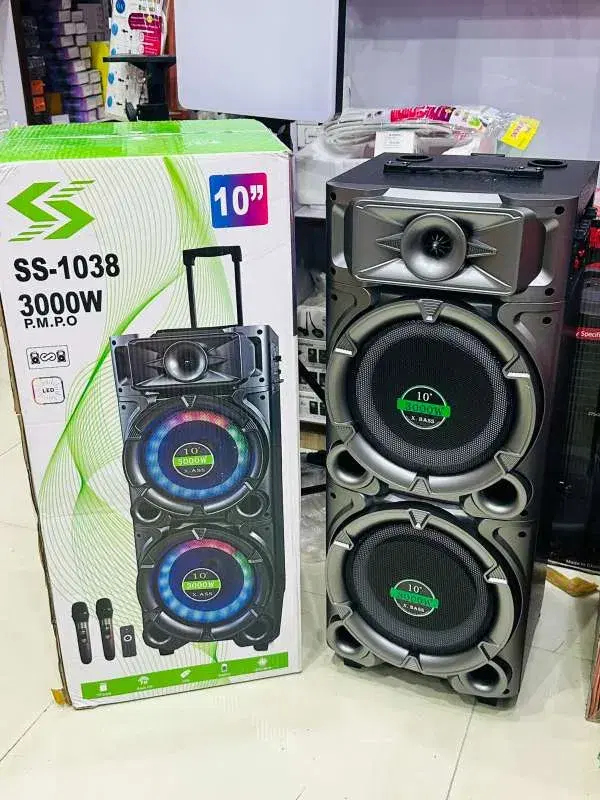Karaoke 3000W P.M.P.O SS-1038 Machine Bluetooth Speaker