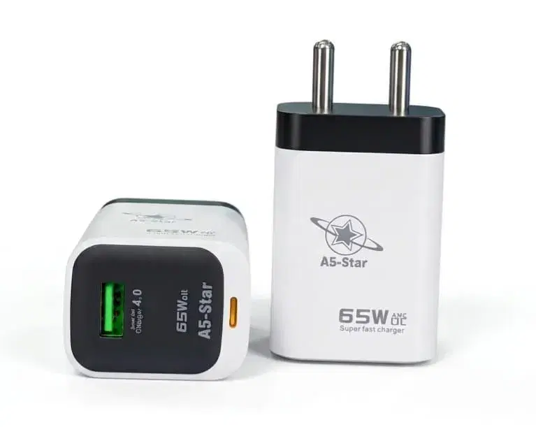A1 STAR A5-U500 MAX 65 WATT SUPER FAST 4.0 USB CHARGER ADAPTER