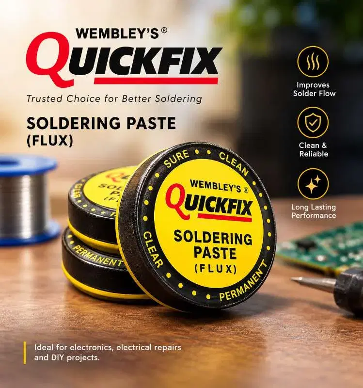 Wembley’s Quickfix Soldering Paste (Flux) – Electronics Soldering Flux Paste