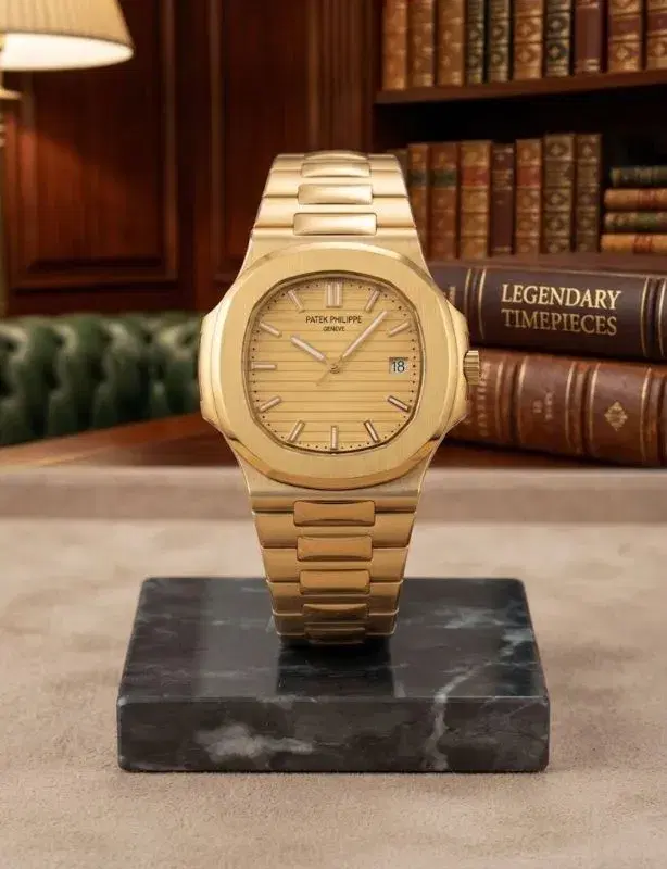 Patek philippe New Luxury Two-Tone Men's Sports Watch with Horizontal Textured White Dial & Date Window