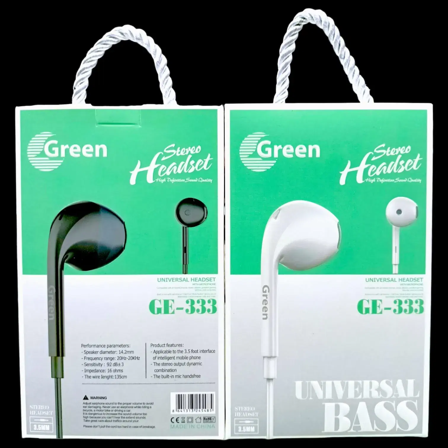 GE 333 Earphone GREEN
