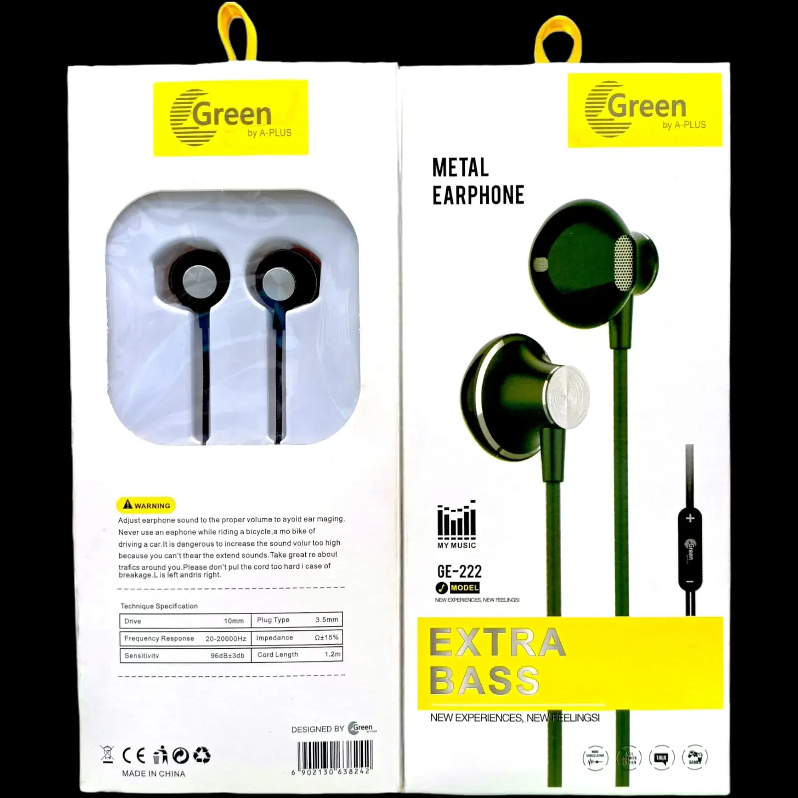 GE 222 Earphone GREEN