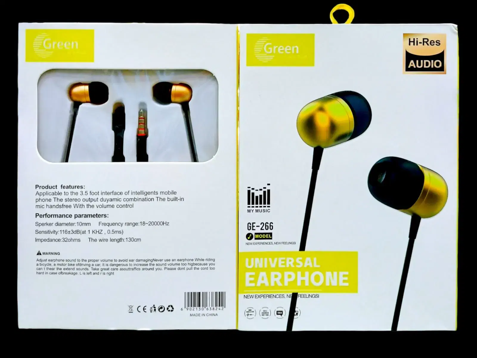 GE 266 Earphone GREEN