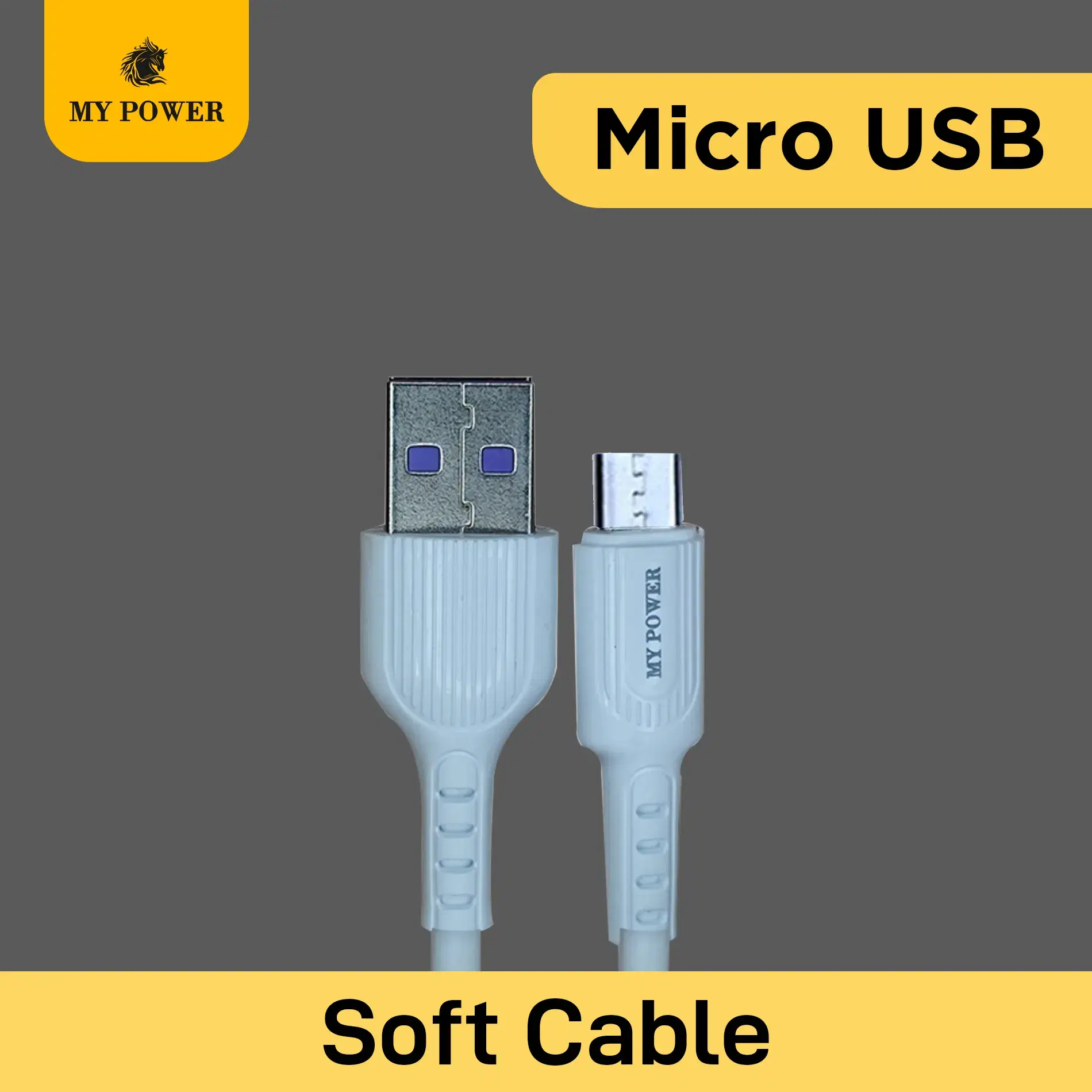 Mypower Soft Data Cable 3A, Micro USB MD-05