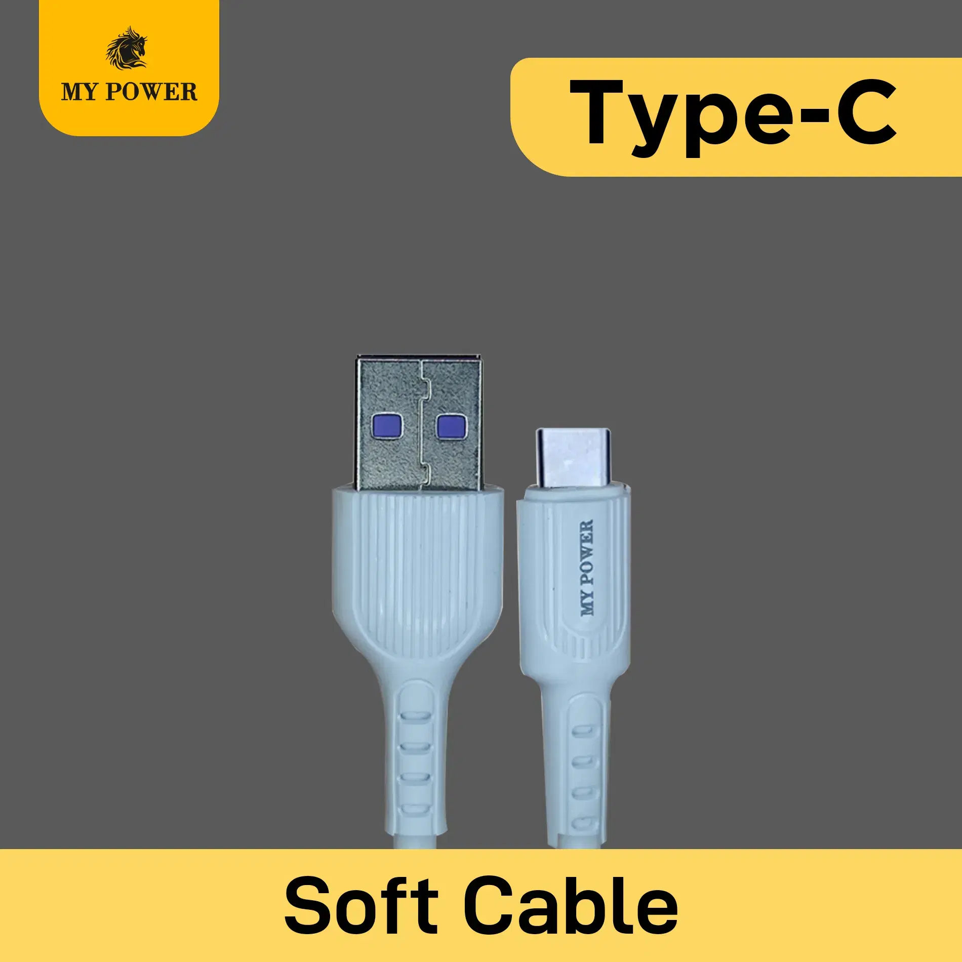 Mypower Soft Data Cable 3A, Type C MD-05