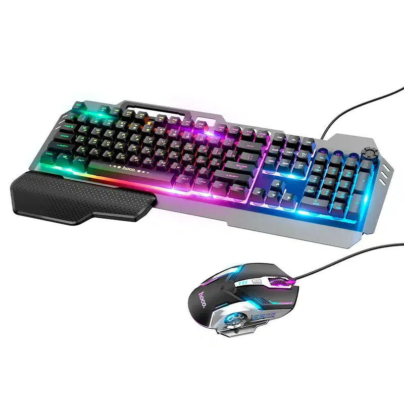 HOCO GM12 Light and shadow RGB gaming keyboard and mouse set