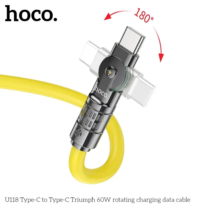 HOCO U118 iP Triumph PD rotating charging data cable