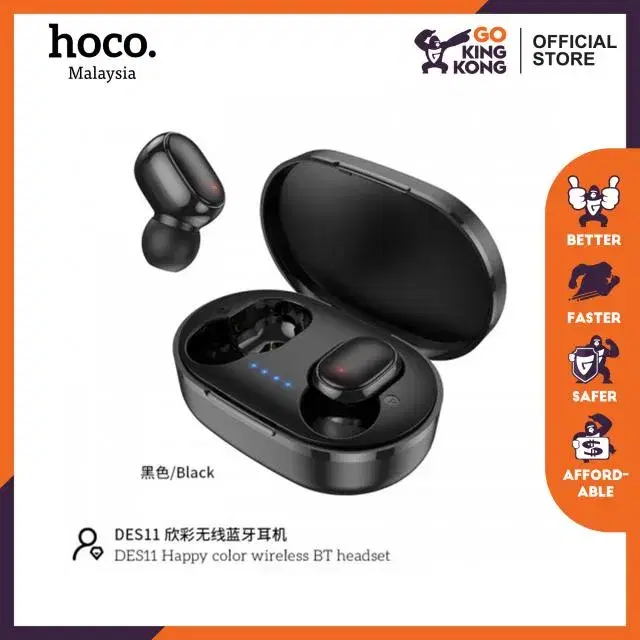 HOCO DES11 Happy color wireless BT headset l earbud