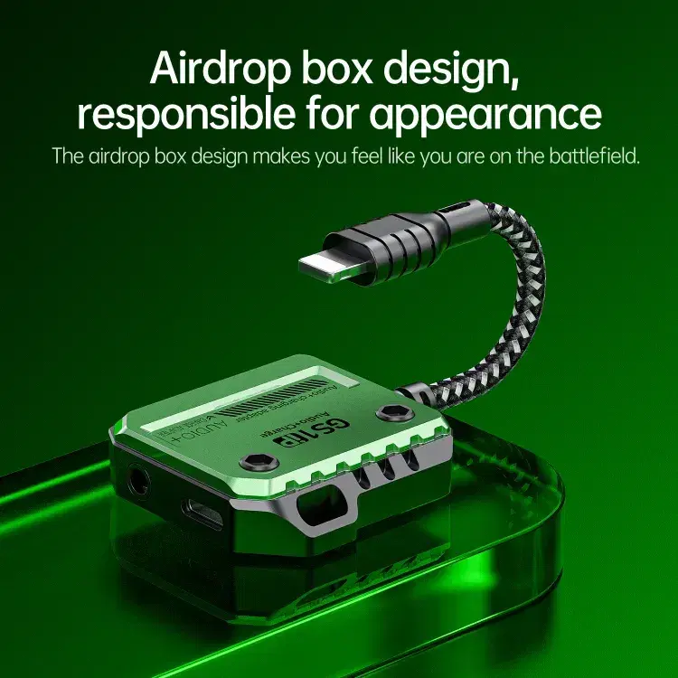 Plextone GS1 2 In 1 3.5mm And Charge Converter iPhone Lightning Adapter Charging PD 30W Fast Charge