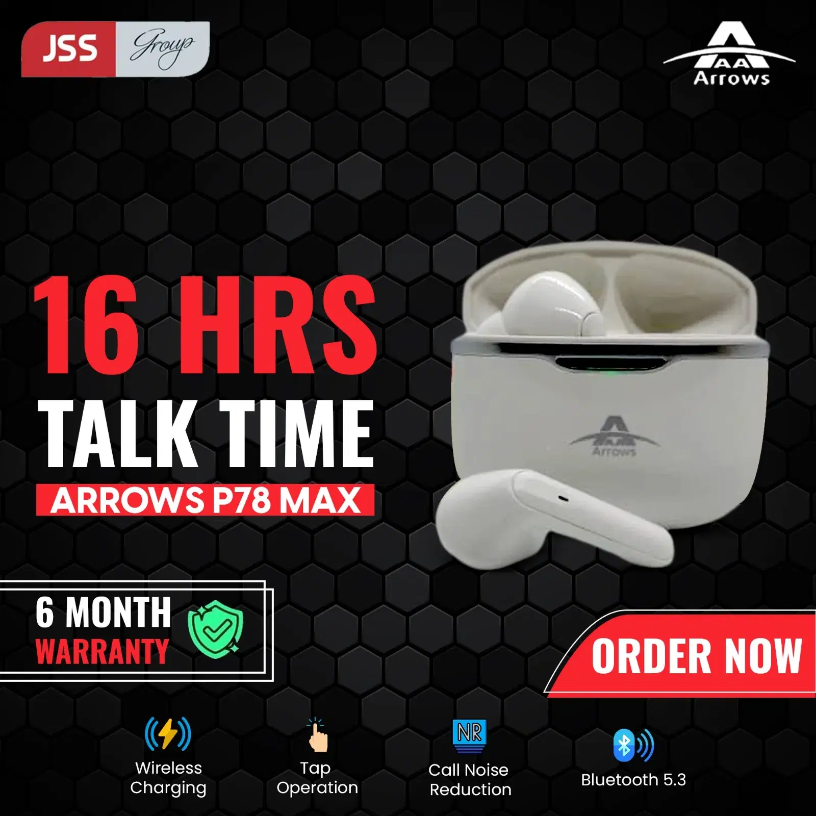 Arrows P-78 MAX Wireless Earbuds