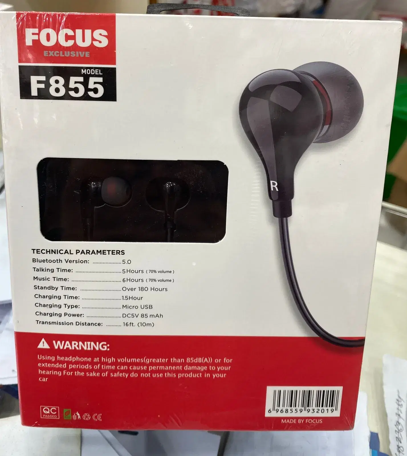 Focus F-855 Wireless Earphone