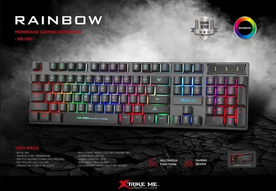 XTRIKE KB-280 EN Wired keyboard
