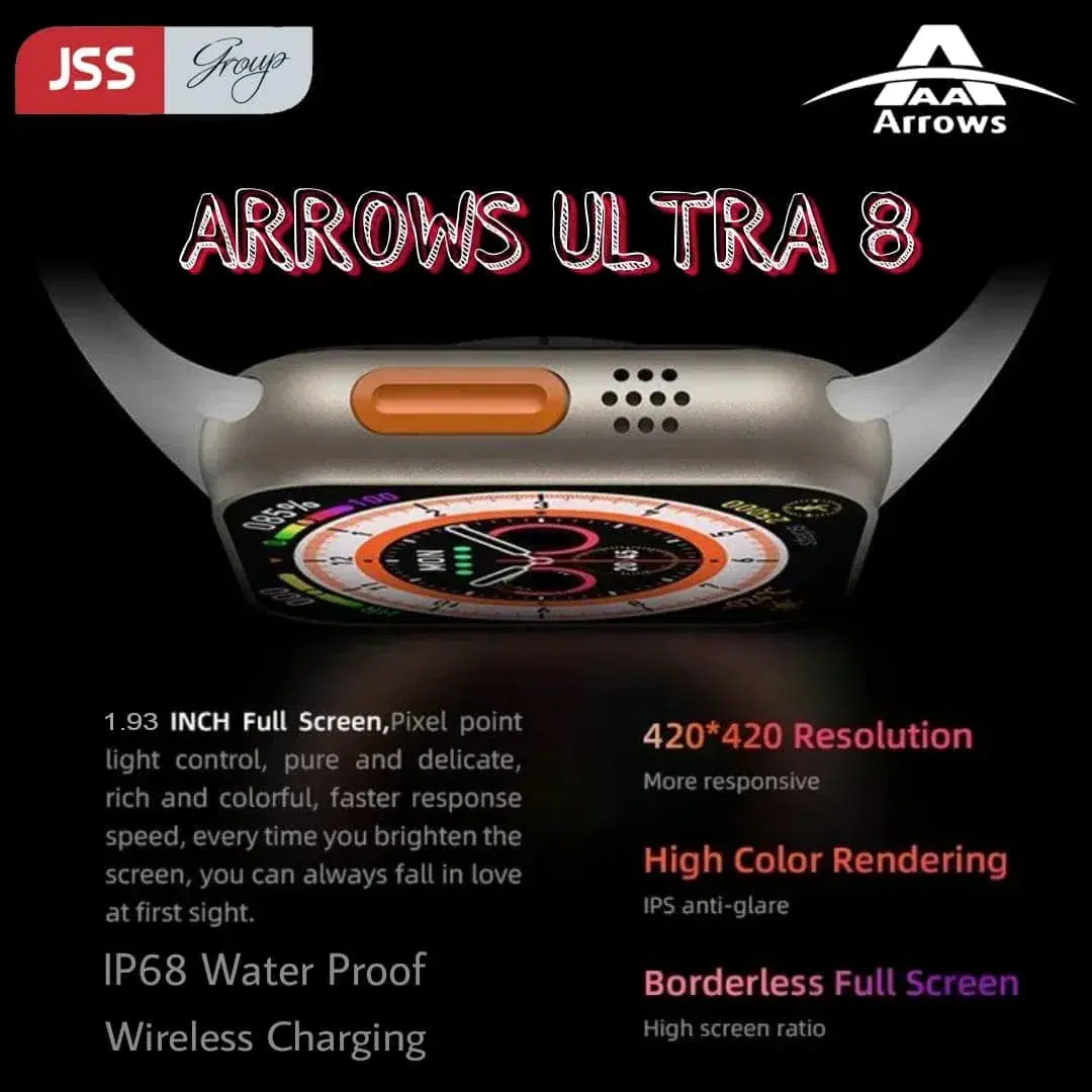 𝐀𝐫𝐫𝐨𝐰𝐬 Ultra 8 smartwatch!
