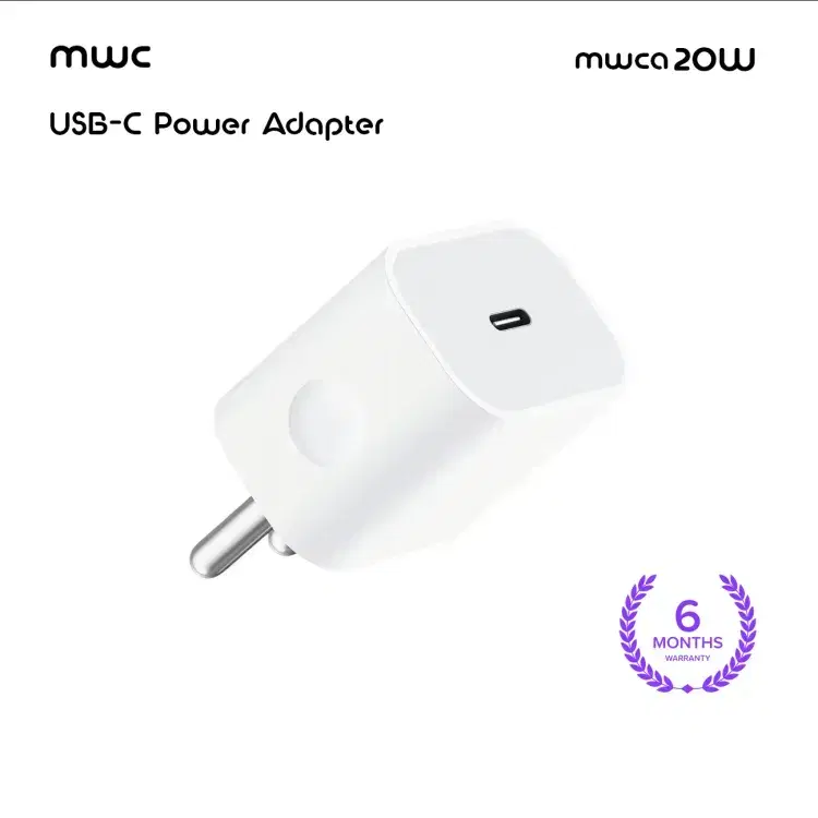 MWC Fast Charging Power Adapter With Type-C Port | 3A | Max 20W | MWCA-20W