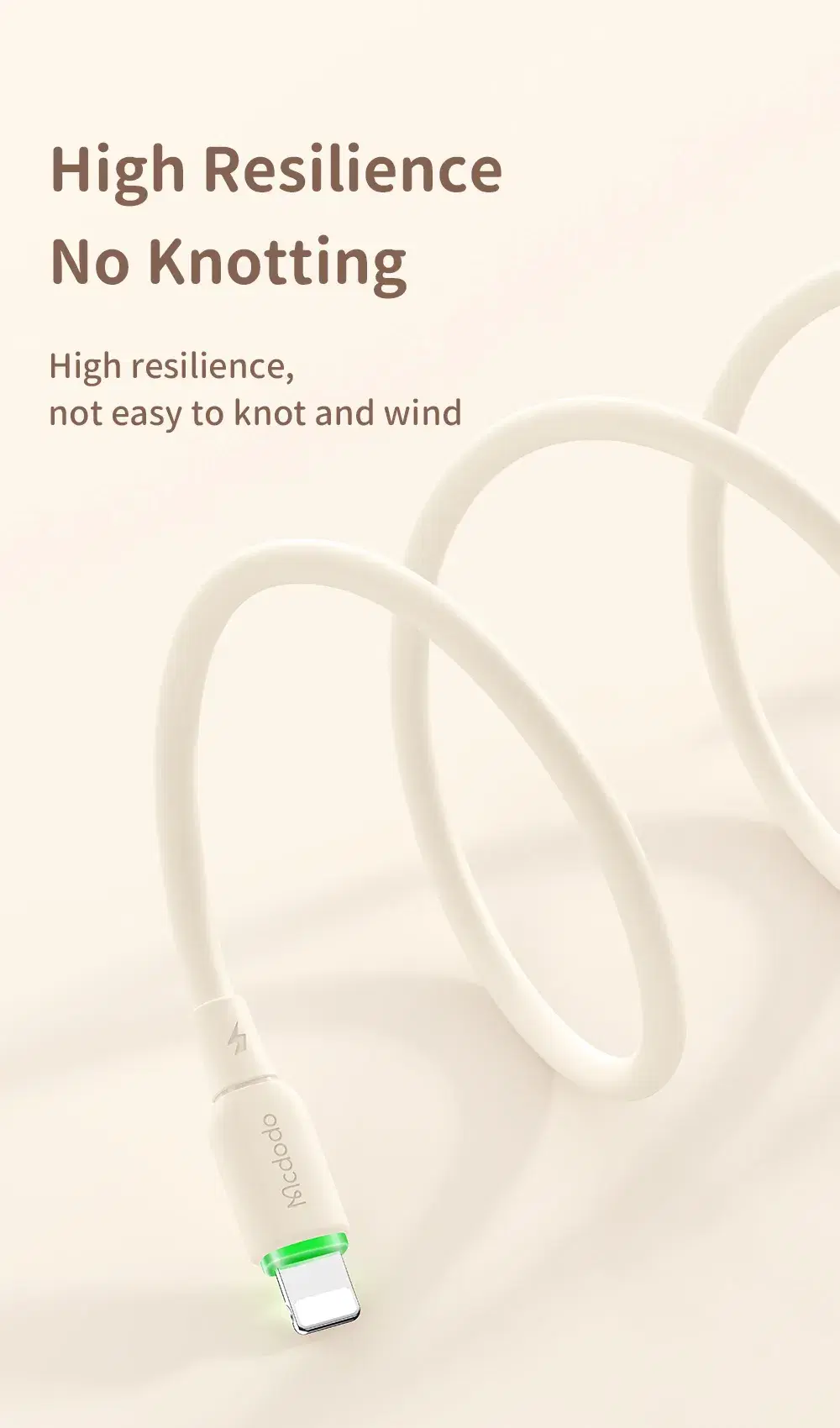 MCDODO CA-4761 / CA-4760 36W Type-C to Lightning Data Cable With LED Light 1.2m