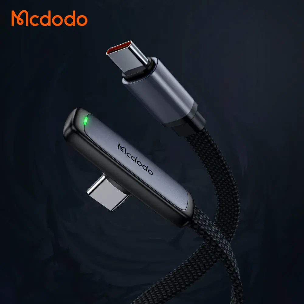 MCDODO CA-3360 90 Degree 65W Type-C to Type-C Data Cable 1.2m