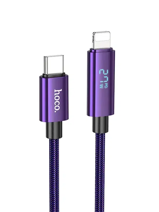 Hoco U125 Benefit PD charging data cable with display iP