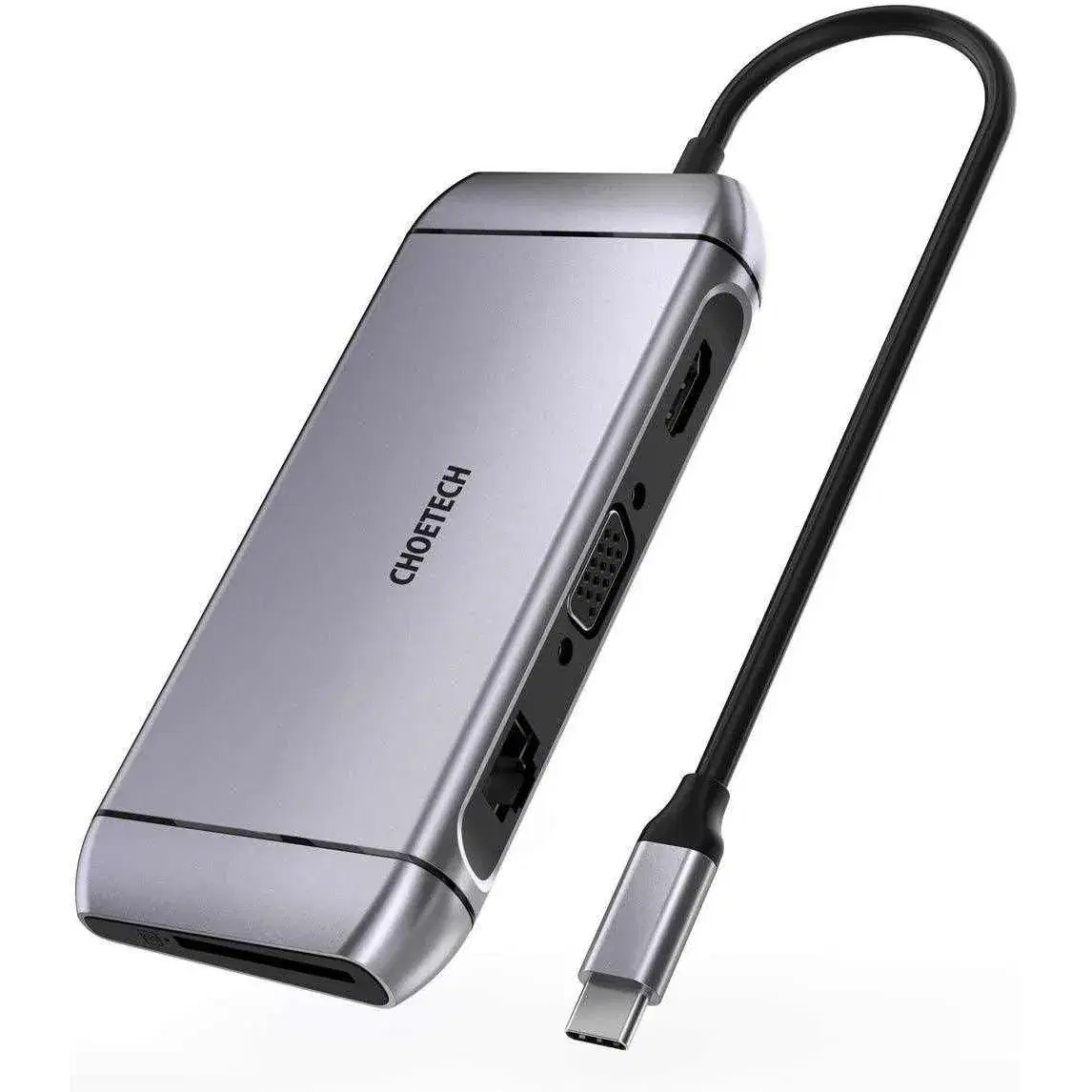 CHOETECH 9 In 1 USB C Hub 4K HDMI, 100W PD Power HUB-M15
