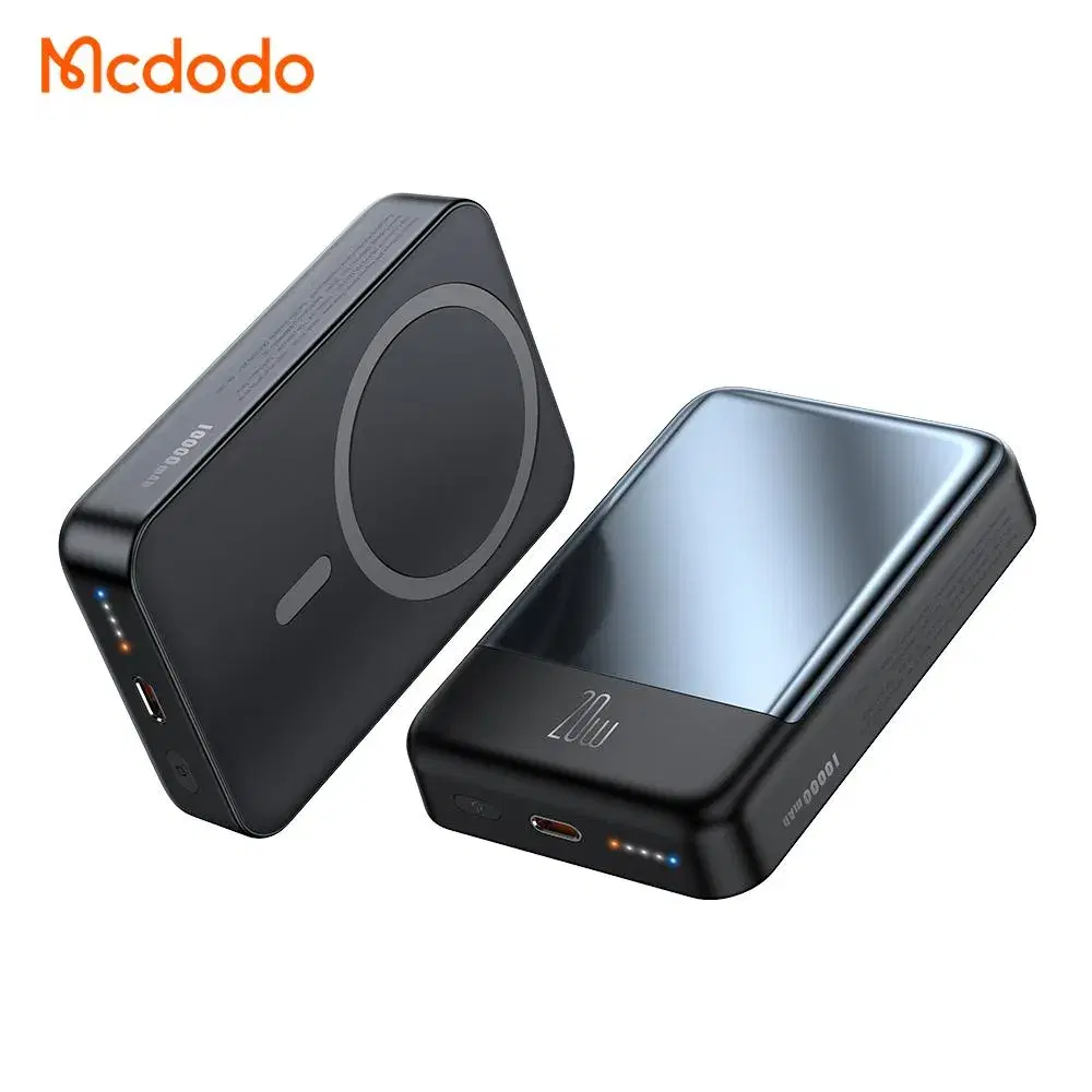 MCDODO MC-5021 20W Magnetic Wireless Charging 20,000 mAh 1C Power Bank Black
