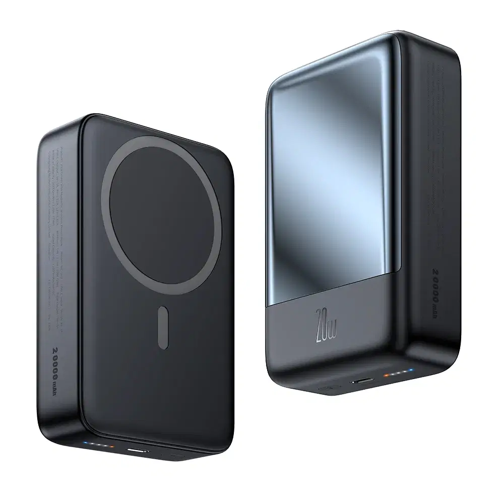 MCDODO MC-5101 20W Magnetic Wireless Charging 10,000 mAh 1C Power Bank with phone Stand Black