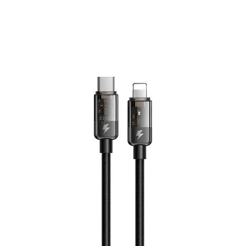 MCDODO CA-3160 Auto power-off 36w Type C to Lightining transparent data cable, 1.2m