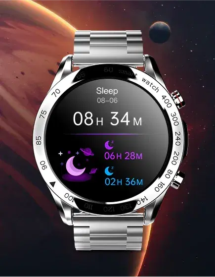 HiFuture GoPro 2 Smart Watch | Bluetooth Calling Features | 1 ATM Water Resistant | 20 Days Battery Backup | Stainless Steel Strap