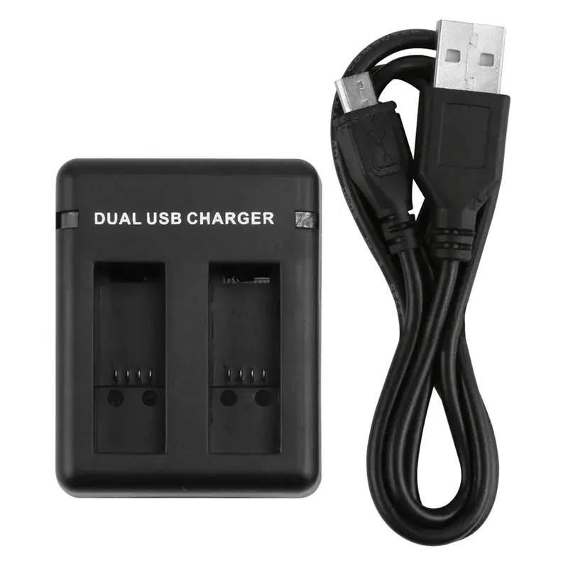 HYJ-010 Dual USB Charger for gopro 5/6/7 black (package with box)