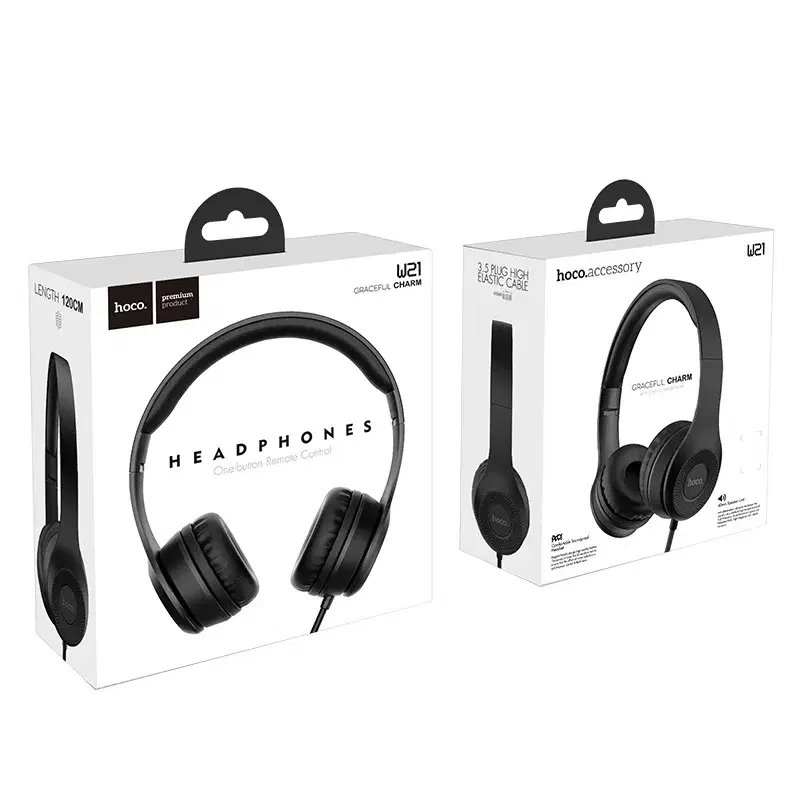 HOCO W21 Graceful charm Wire Control Headphones