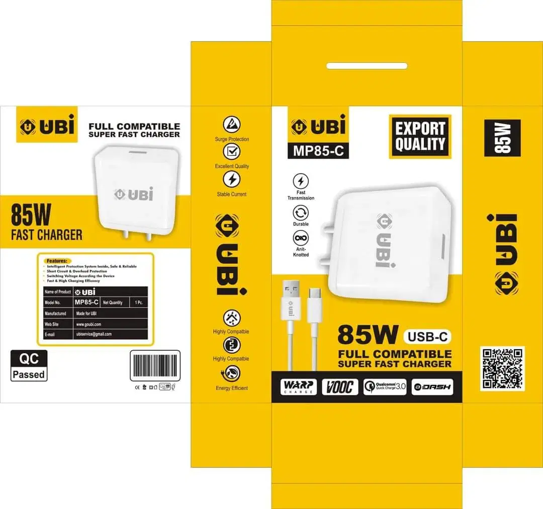 UBI MP85-C SUPER FAST CHARGER || 85W