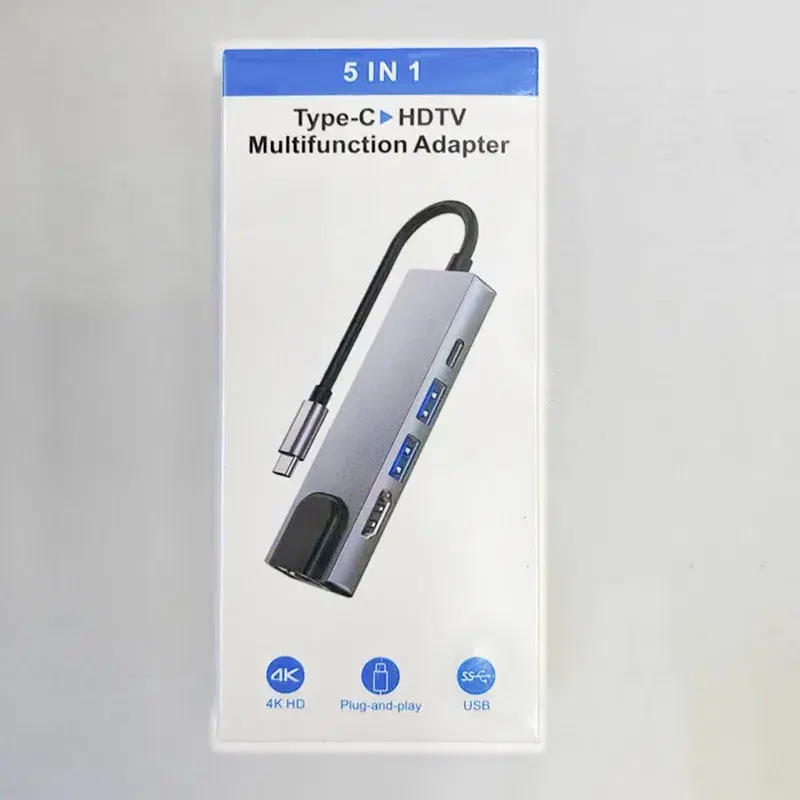 5 in 1 USB Type C Hub Multifunctional Adapter