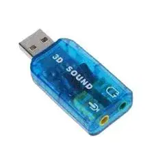 External USB Sound Card Microphone-in Audio-out USB Splitter Soundcard