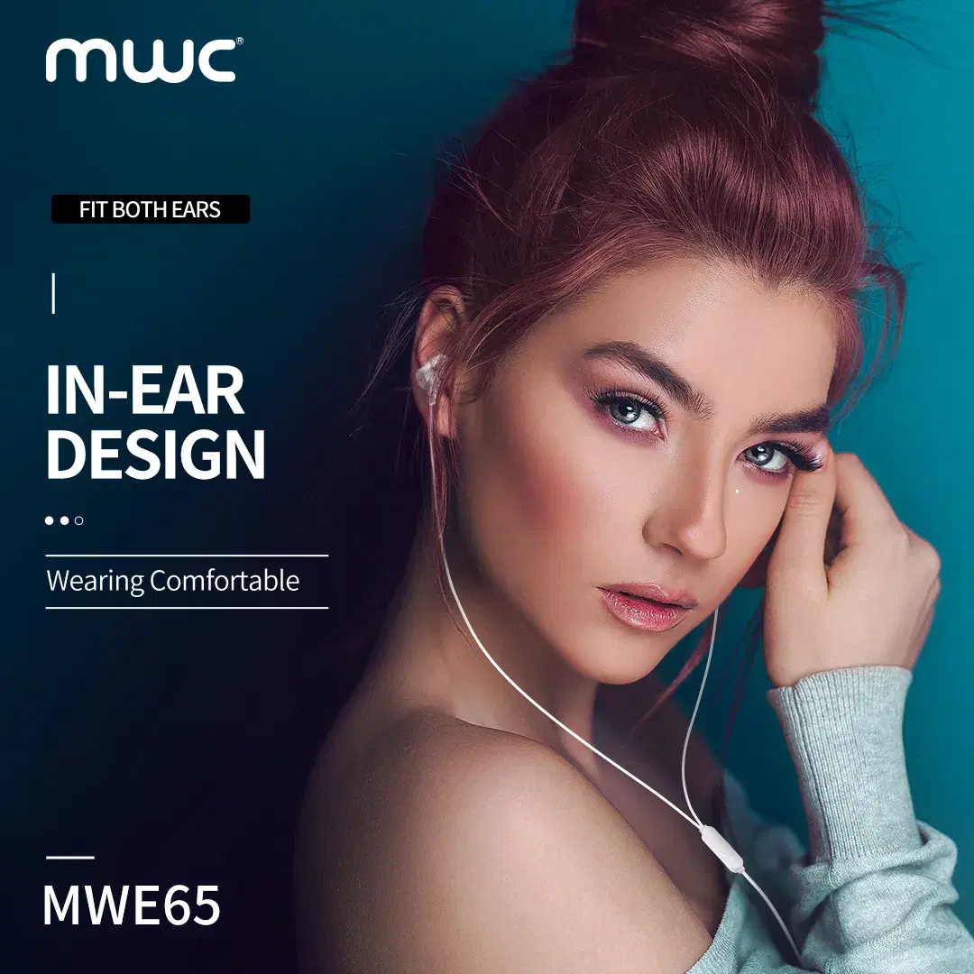 MWC MWE65 Premium Bass Stereo Music Earphone