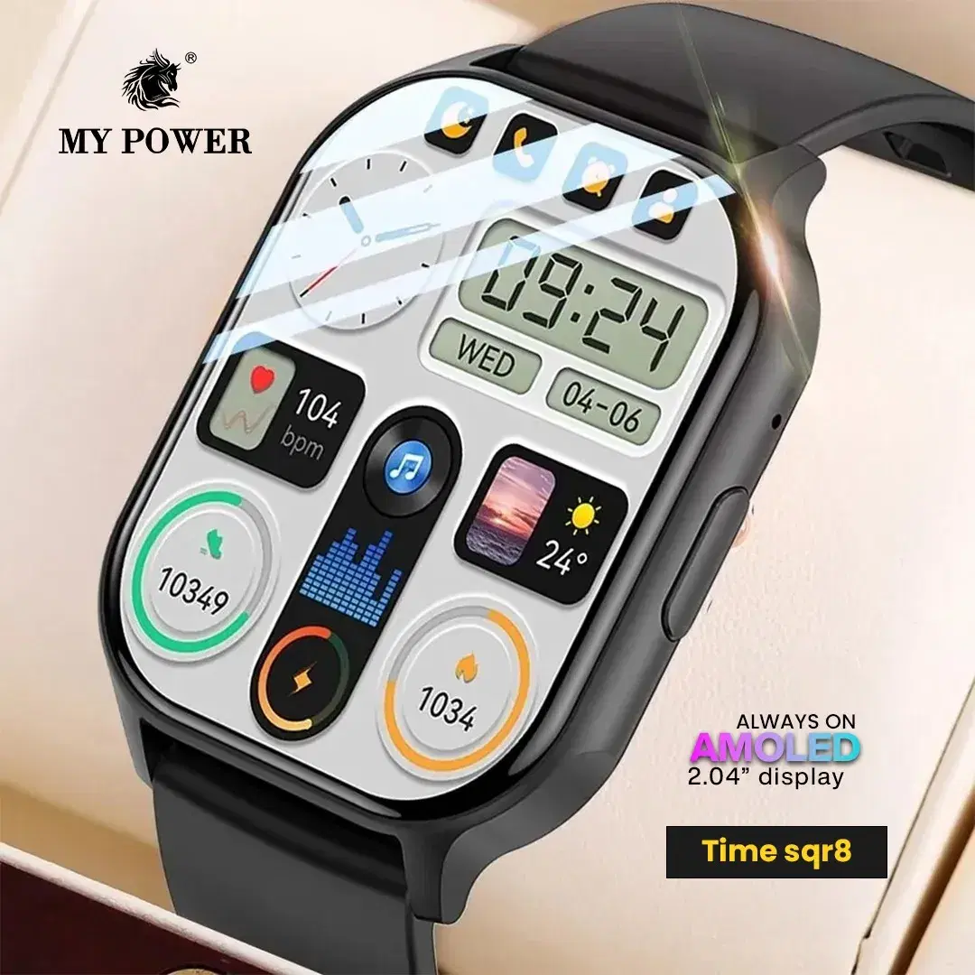 My Power Smartwatch 'Time Sqr8' 2.04" Amoled Display