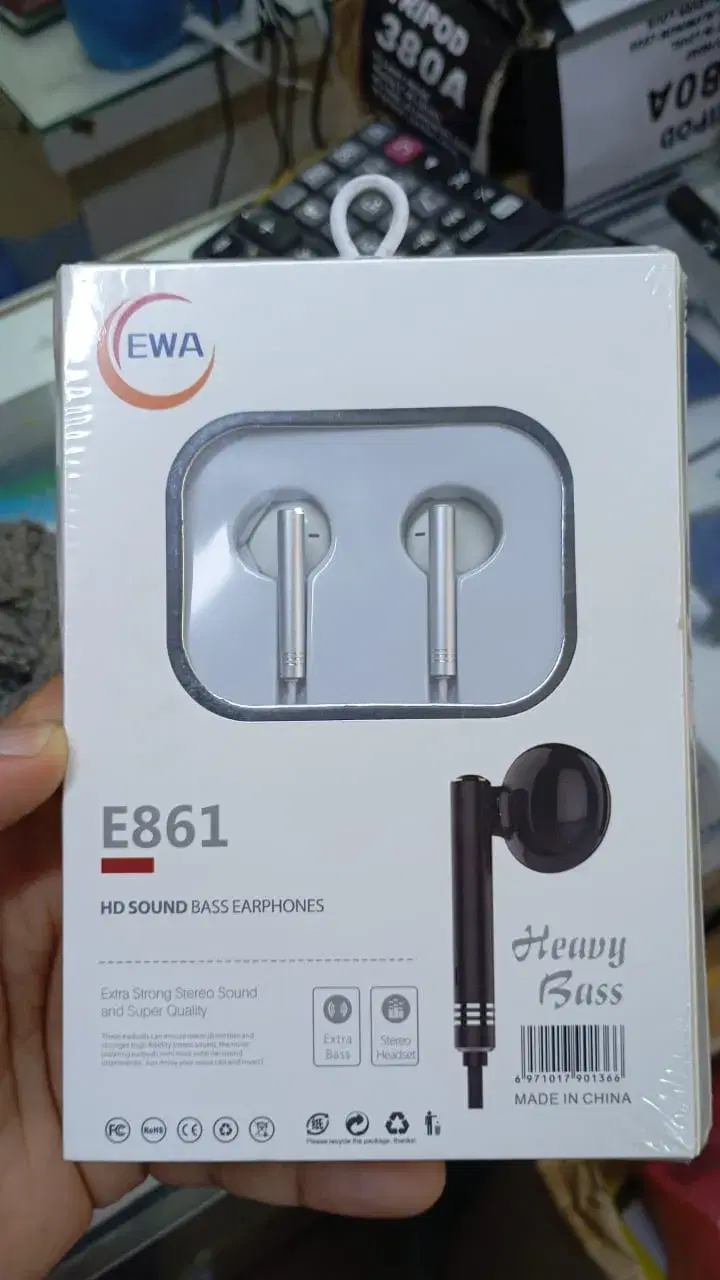 EWA E861 HD sound bass earphones by Powerking