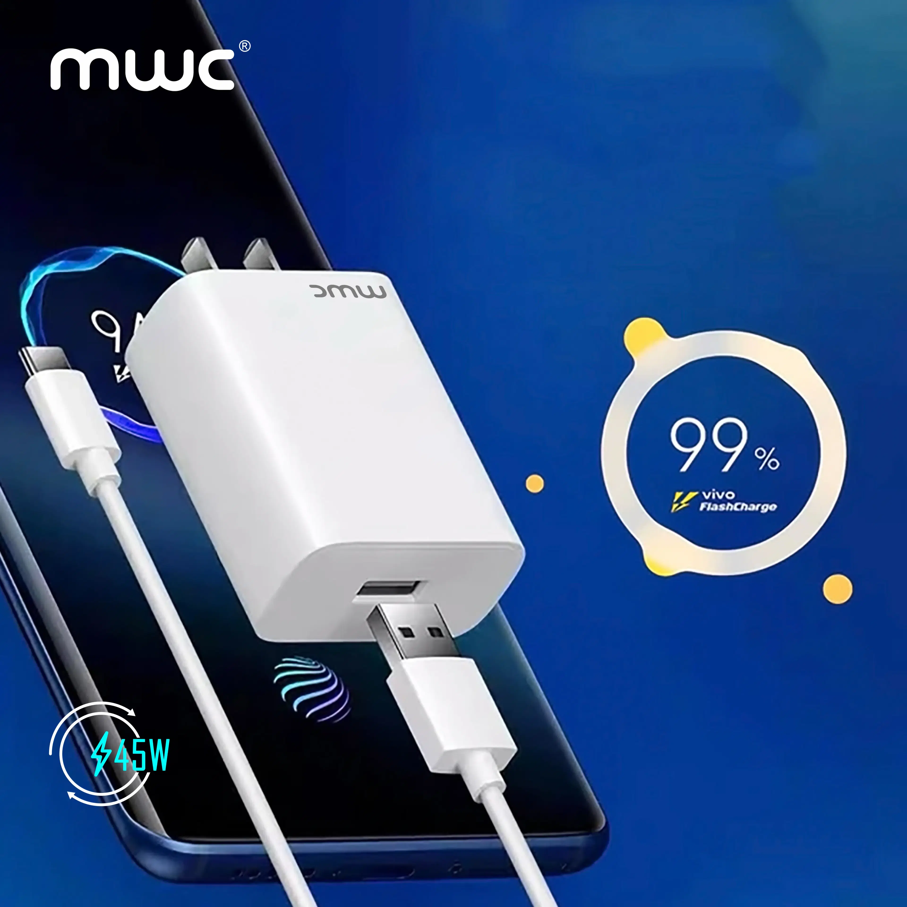 MWC MUA45W Fast Charging Power Adapter