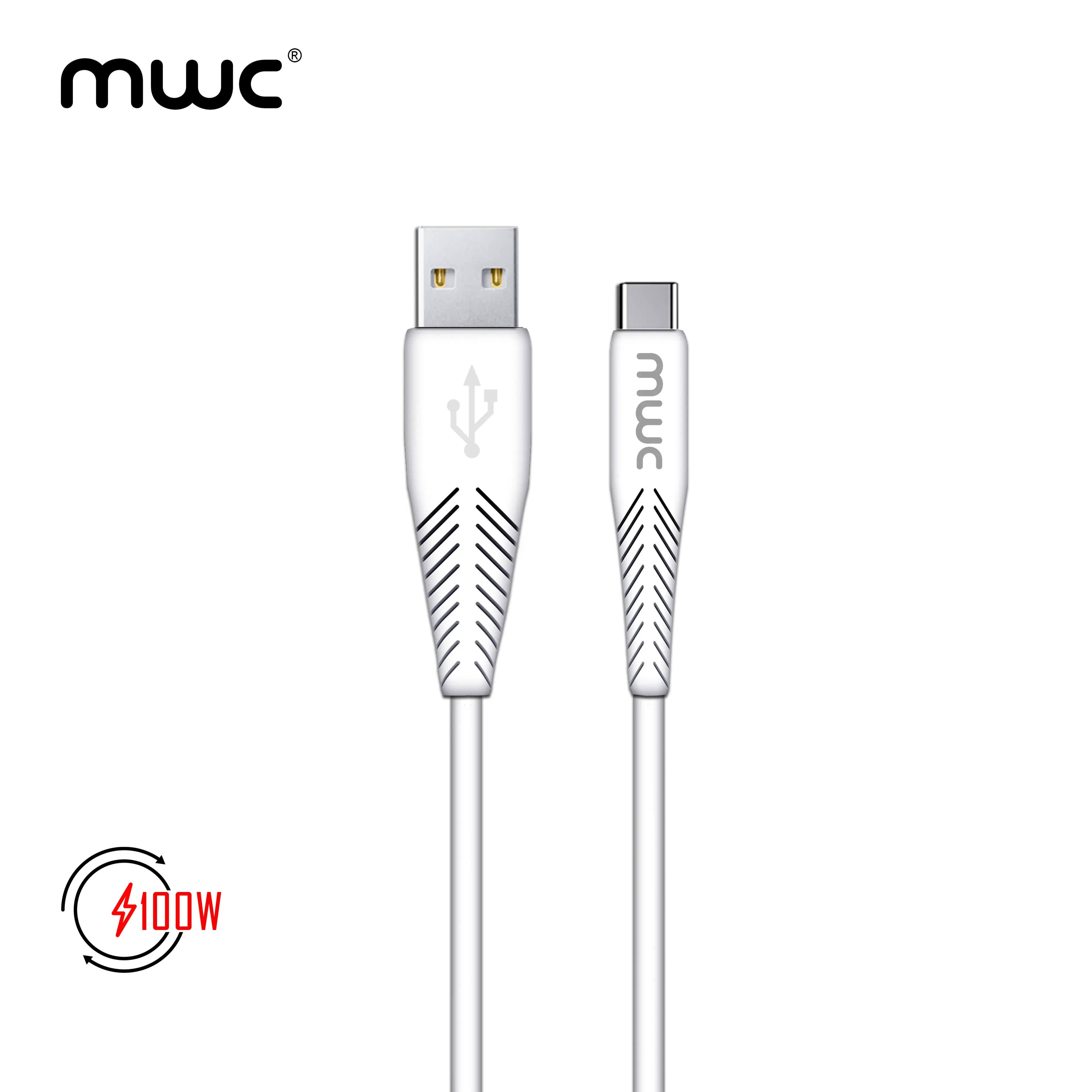 MWC MUC100W l USB A to Type C Data Cable l Upto 100 W Ultra Fast Charging
